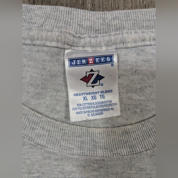 Jerzees Light Gray USMC semper Fi Tee Y2K Vintage Marine Corp - Picture 2 of 2